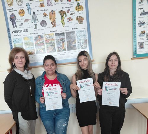 Ismét szép helyezés az Országos Angol nyelvi  Projektversenyen!